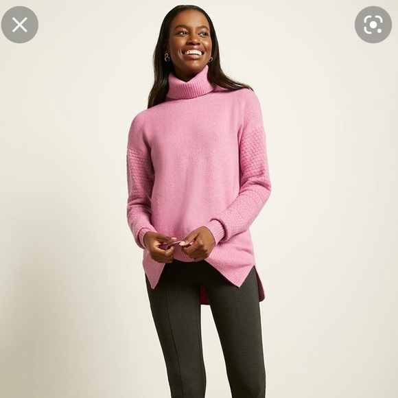 RW&CO. Pink Turtleneck Sweater - Picture 2 of 11